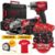 Milwaukee Kit utensili  18V Fuel – Smerigliatrice M18CAG125X + Avvitatore ad impulsi M18FMTIW2F12 Milwaukee