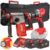 Milwaukee kit utensili a batteria 18V – Tassellatore M18 BLHX + Trapano avvitatore a batteria M18 BLPDRC – 2 x 4Ah Milwaukee