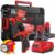 Milwaukee M12 FPP2A2-402X – Kit utensili a batteria 12V Fuel – Avvitatore a impulsi FID2 – Trapano a percussione FPD2 – 2 x 4Ah Milwaukee