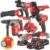 Milwaukee Kit utensili a batteria  M18 – 6 utensili Fuel, 4 batterie da 5Ah Milwaukee