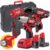 Milwaukee Kit utensili a batteria M12 – BPD Trapano avvitatore + BID Avvitatore ad impulsi + FDGA mini smerigliatrice angolare Milwaukee