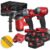 Milwaukee M18 FPP3P2-533P Fuel – Kit elettroutensili a batteria, Trapano, Tassellatore, Avvitatore ad impulsi in valigette Packout Milwaukee