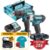 Makita CLX228AJ – Kit Combo utensili a batteria 12V, Trapano avvitatore HP333D + Avvitatore ad impulsi TD110D Makita