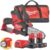 Milwaukee M12 FHS-402B – Seghetto per potatura a batteria 12V – 2 batterie da 4Ah in borsone Milwaukee