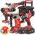 Milwaukee M18 Kit utensili a batteria – Trapano BLPDRC + Avvitatore FID3 + Smerigliatrice FSAG125X + Tassellatore BLHX Milwaukee