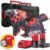 Milwaukee Kit utensili a batteria M12 – FCOT Mini smerigliatrice angolare a batteria + FPD trapano avvitatore Milwaukee