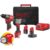 Milwaukee M12 FPP2D2-422X – Kit utensili a batteria 12V – Trapano a percussione M12 FPD2 + Rivettatrice M12 BPRT Milwaukee