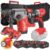 Milwaukee Kit elettroutensili – Trapano avvitatore con percussione M18 BLPDRC + Tassellatore Fuel M18 FHX Milwaukee