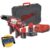 Milwaukee M12 BPP2B-421C – Kit 12V Trapano avvitatore a percussione e avvitatore ad impulsi Milwaukee