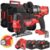 Milwaukee M18FPP2AB2-502X – Kit utensili a batteria Trapano FPD3 + Seghetto alternativo FBJS Milwaukee